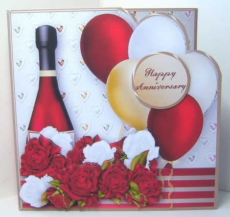Wine and Roses - Balloons Card Mini Kit by Katie Silver