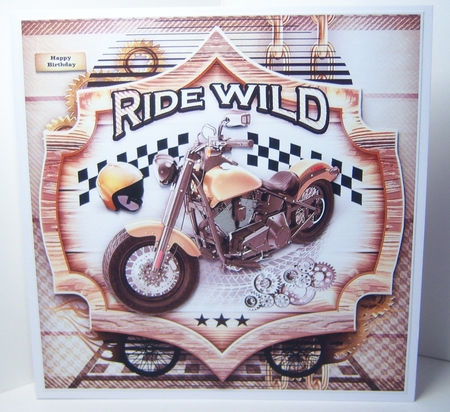 Male Card Motorcycle Themed Mini Kit by Katie Silver