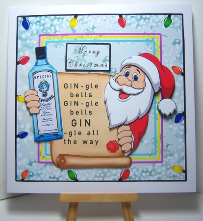 GIN-gle All The Way - Decoupage by Katie Silver