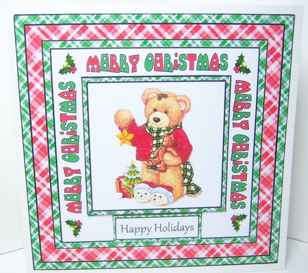SC Christmas teddy bear by Katie Silver