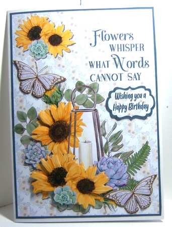 Flowers and words A5 by Katie Silver