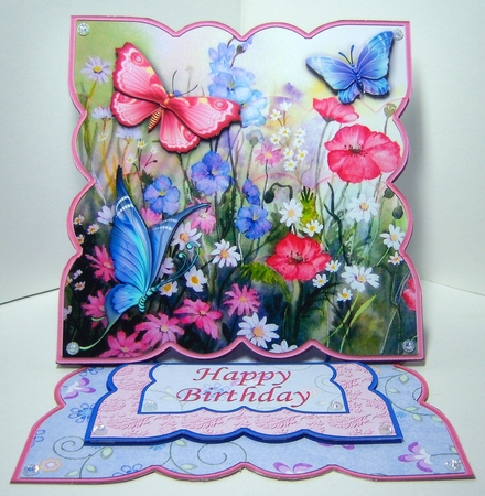 Meadow Butterflies Easel Card Kit by Katie Silver