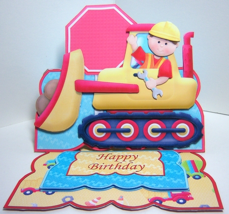 Digger Easel Card Kit Add Any Age by Katie Silver