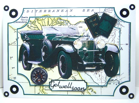Green Vintage Motor by Katie Silver