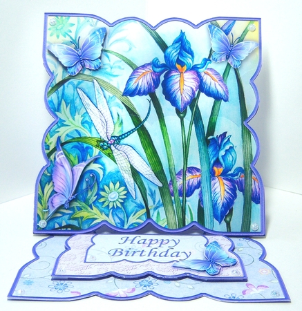 Iris & Dragonfly Easel Card Kit by Katie Silver