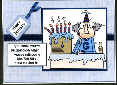 Gus Has Still Got It Quick Card by Katie Silver