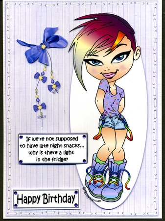 The Teen Diva and Late Night Snacks Quick Card by Katie Silver
