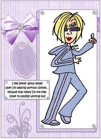 J.j Has Been Working Out Quick Card by Katie Silver
