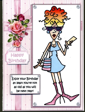 Rita Says Enjoy Your Birthday Quick Card by Katie Silver