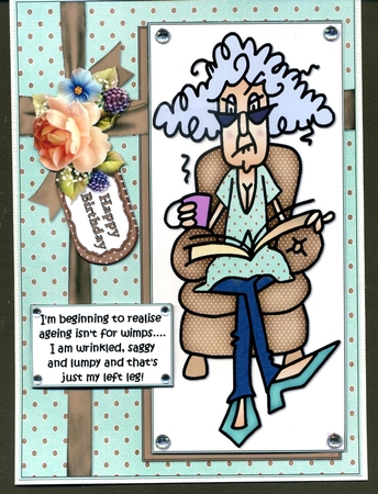 Stella Realises Ageing Isn't for Wimps Quick Card by Katie Silver