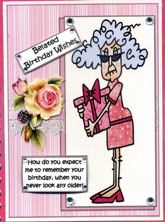 Stella Sends Belated Birthday Wishes Quick Card by Katie Silver