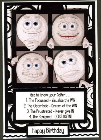 Get to Know Your Golfer A5 Novelty Card by Katie Silver
