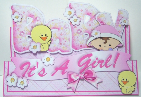 Words & Pictures Stepper Mini-kit - Baby Girl by Katie Silver