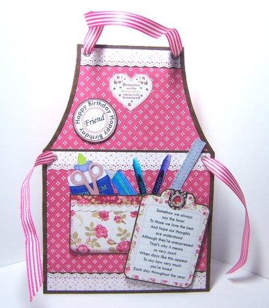 Crafters Apron Ladies Tent Card Mini Kit by Katie Silver