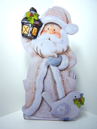 Shaped Card Mini-kit - Lantern Santa by Katie Silver