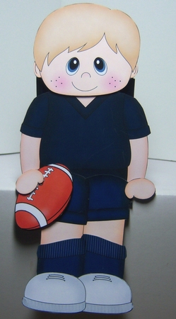 3D on the Shelf Card Kit - Rugby or Aus Football Boy Oliver by Katie Silver