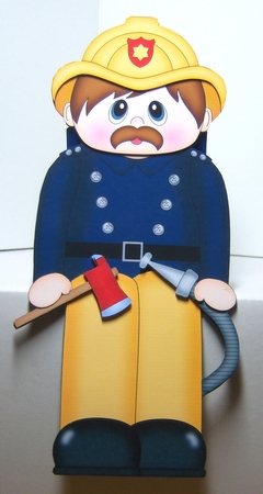 3D on the Shelf Card Kit - Fireman Dale by Katie Silver