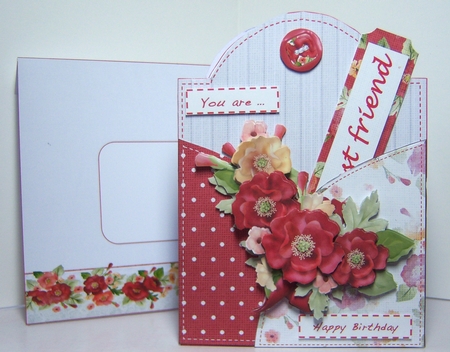 Perfect Poppies Pocket Full of Wishes Birthday Card by Katie Silver