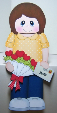 3D on the Shelf Card Kit - Kira's Flowers for Mom by Katie Silver