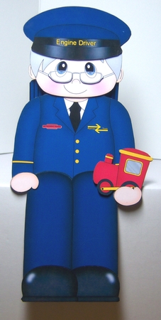 3D on the Shelf Card Kit - Little Engine Driver Terence by Katie Silver