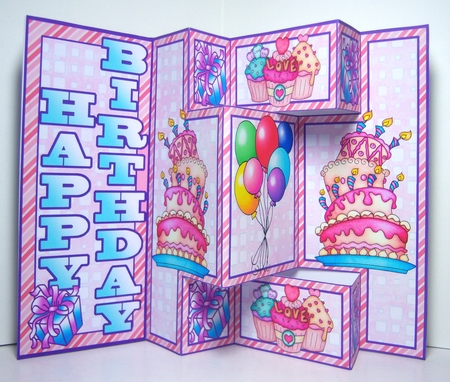 Shutter Surprise Card - Birthday Cake by Katie Silver