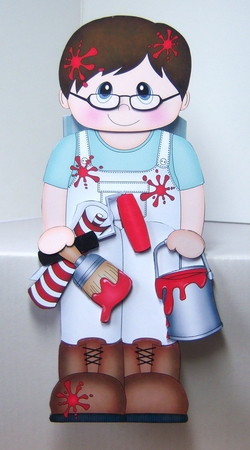 3D on the Shelf Card Kit - Painter & Decorator Benjamin by Katie Silver