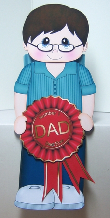 3D On the Shelf Card Kit - Vernon is the Number 1 Best Ever Dad by Katie Silver