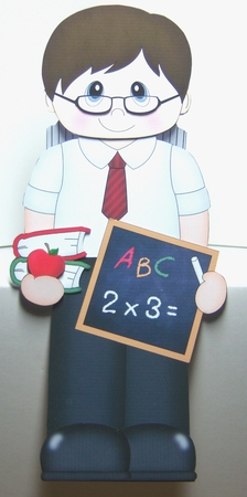 3D On the Shelf Card Kit - Mr Allen the Teacher by Katie Silver