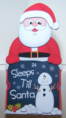 On the Shelf Sleeps Till Santa Card Kit - Christmas Santa Claus by Katie Silver
