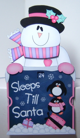 On the Shelf Sleeps Till Santa Card Kit - Christmas Snowman Rio by Katie Silver