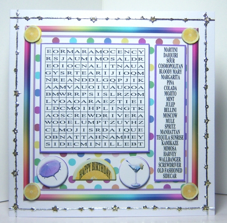 WORDSEARCH   COCKTAILS by Katie Silver