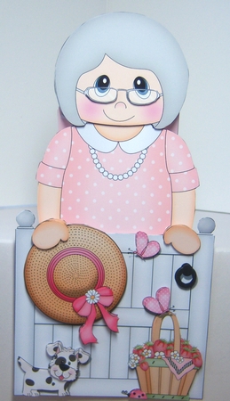 3D On the Shelf Card Kit - Meryl is at the Garden Gate by Katie Silver