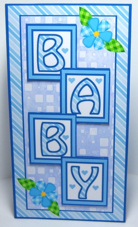 Step card Baby Boy by Katie Silver