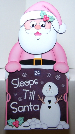 On the Shelf Sleeps Till Santa Card Kit - Santa Claus by Katie Silver