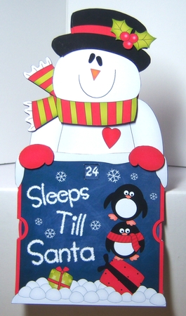 On the Shelf Sleeps Till Santa Card Kit - Snowman Rio by Katie Silver