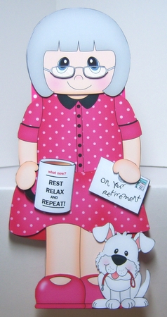 3D On the Shelf Card Kit - Vanesa is Happily Retired by Katie Silver