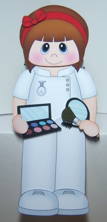3D On the Shelf Card Kit - The Pamper Palace Beauty Therapist Breana  by Katie Silver