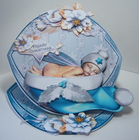 Christmas Fairy Round Easel Card Mini Kit by Katie Silver