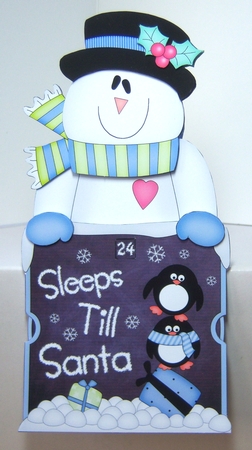 On the Shelf Sleeps Till Santa Card Kit - Snowman Rio by Katie Silver