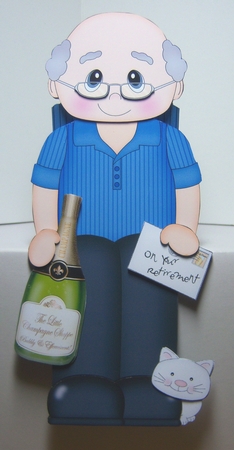 3D On the Shelf Card Kit - Dudley is Happily Retired by Katie Silver