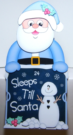 On the Shelf Sleeps Till Santa Card Kit - Christmas Santa Claus by Katie Silver