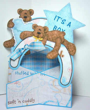 Its a boy teddy bear cascade deluxe mini kit by Katie Silver