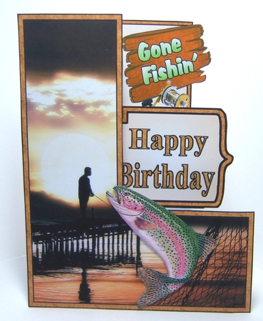 Upright stepper kit - Gone Fishin by Katie Silver