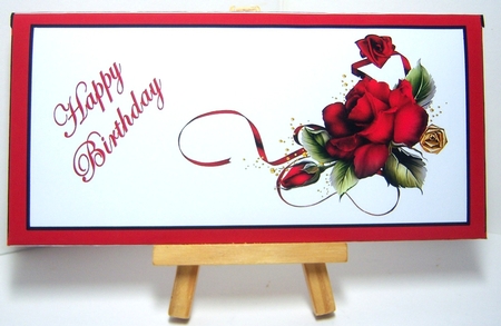 Money Wallet  Red Roses by Katie Silver
