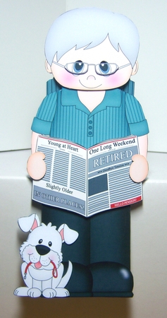3D On the Shelf Card Kit - Hilton is Happily Retired by Katie Silver