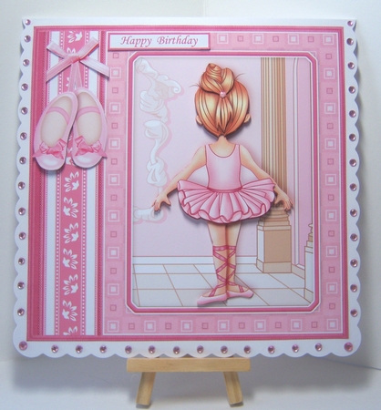 LITTLE BALLERINA 7.5 Decoupage & Insert Mini Kit by Katie Silver