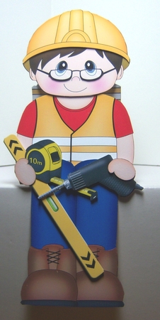 3D On the Shelf Card Kit - Workman Cortez is ready for work by Katie Silver