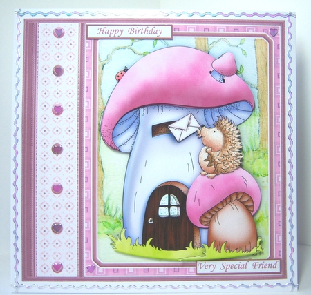 HEDGEHOGS HOUSE 7.5 Decoupage & Insert Mini Kit by Katie Silver