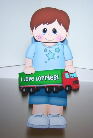 3D Lorry Decoupage Sheet by Katie Silver