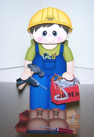 3D On the Shelf Card Kit - DIY Handiman Doyle by Katie Silver